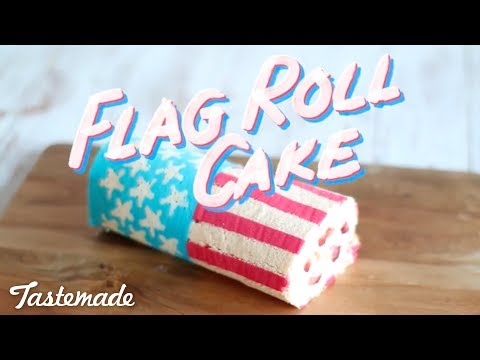 American Flag Roll Cake | The Scran Line
