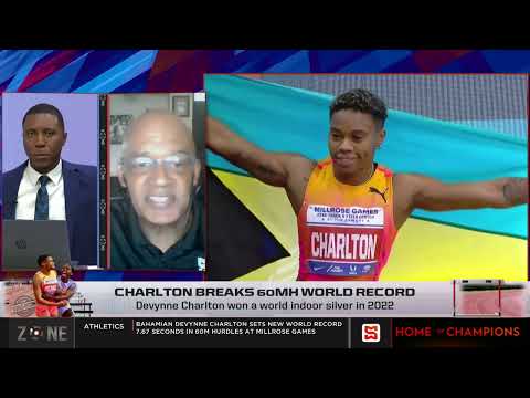 Devynne Charlton breaks 60mh World Record, The Bahamian sped to 7.67 at Millrose Games in New York