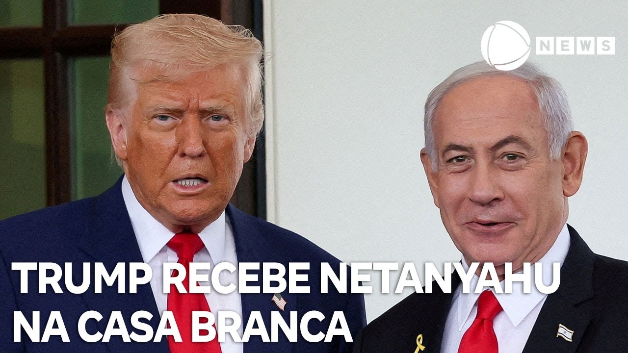 Donald Trump recebe Benjamin Netanyahu na Casa Branca