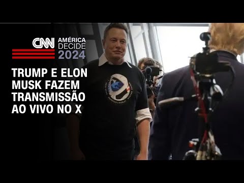 Trump e Elon Musk fazem transmissão ao vivo no X | CNN NOVO DIA