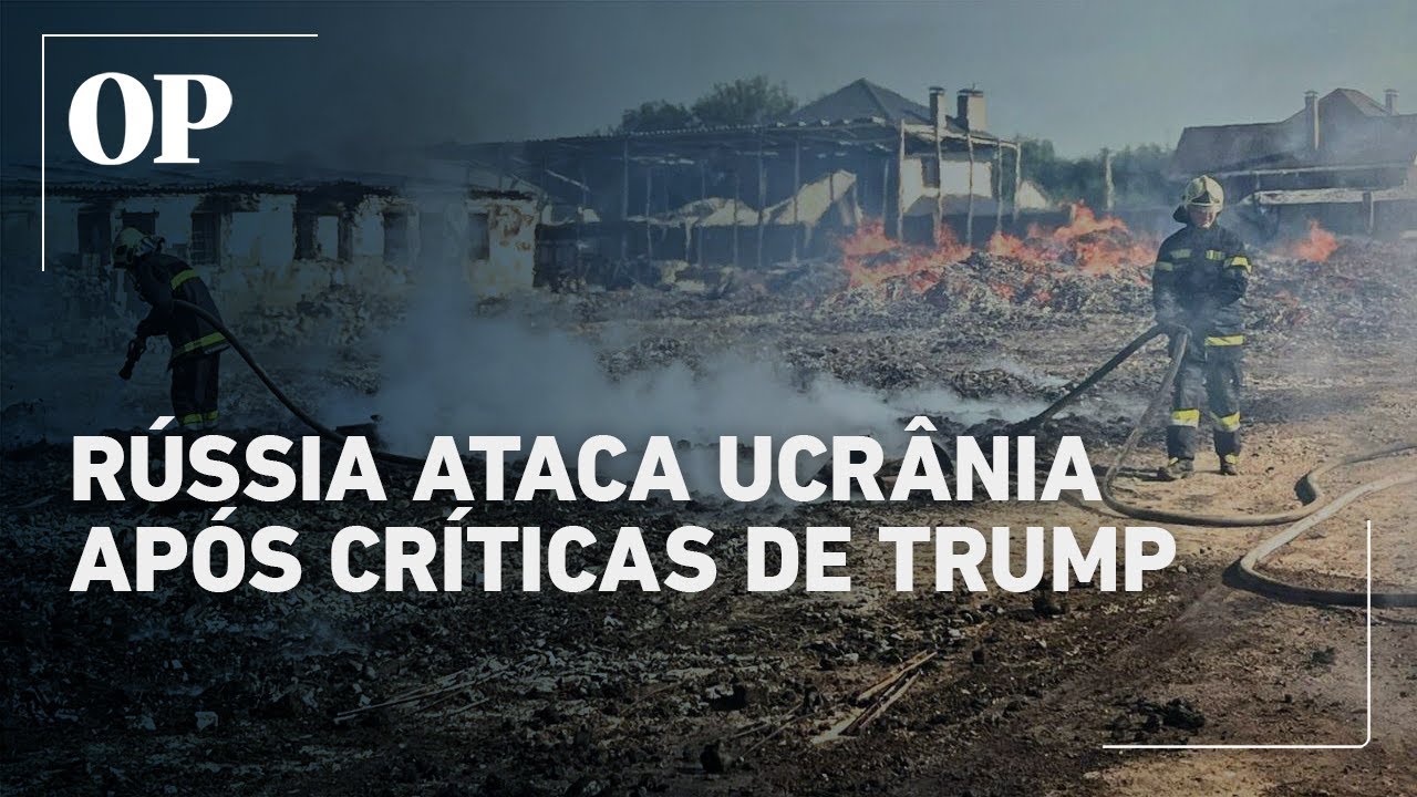 Ucrânia acusa Rússia de lançar maior ataque de drones após críticas de Trump