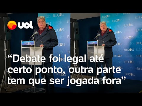 Debate na Globo: Datena diz que debate foi legal até certo ponto, depois só ele 'parecia o Gandhi'