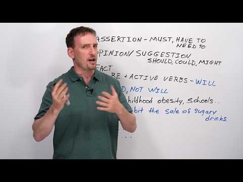 What do MUST, SHOULD, and WOULD Really Mean in Writing?