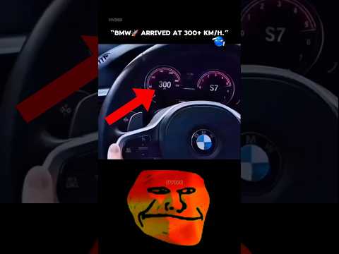BMW 💀 Arrived at 300+km/h🚀🤯#bmw #speed #racing #shorts #viralshorts #shortsfeed #trollface #aura