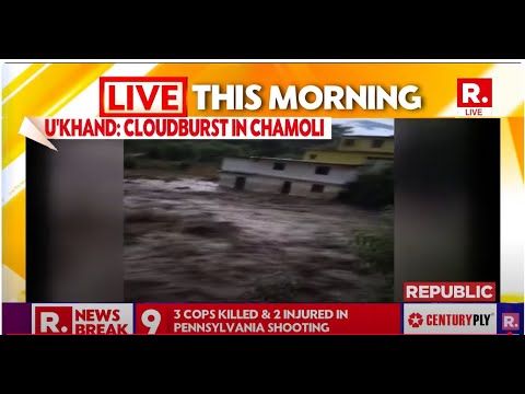 BREAKING LIVE: Massive Cloudburst Hits Uttarakhand's Chamoli, 5 Missing & 2 Rescued