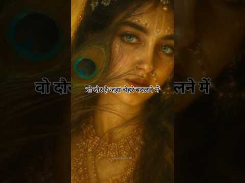 कलयुग वो दौर है जहां चेहरे बदलने में 🙏 #motivation #bhakti #lifelessons #gitagyan #krishna