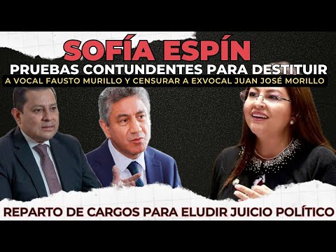 Sofia Espin:Pruebas contundentes para destituir a vocal Fausto Murillo y censurar a Juan Morillo