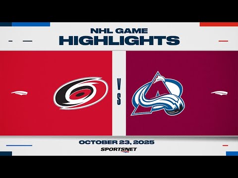 NHL Highlights | Hurricanes vs. Avalanche - October 24, 2025