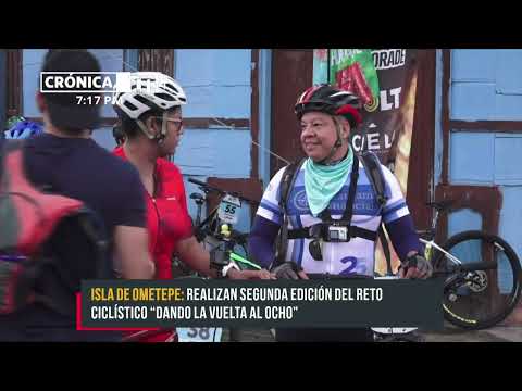 Realizan reto ciclístico en la Isla de Ometepe - Nicaragua