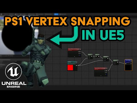 Playstation 1 Vertex Snapping in Unreal Engine 5 - A quick tutorial