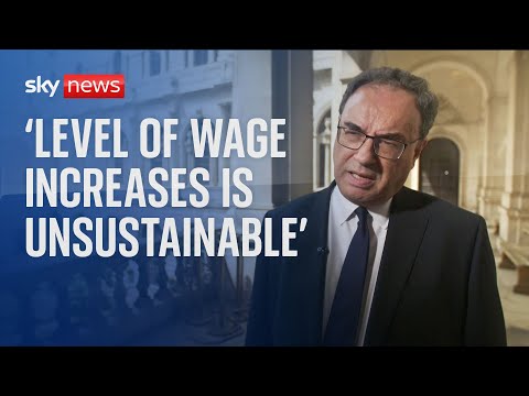 Inflation: Current price and wage increases 'are unsustainable' - Bank of England Governor