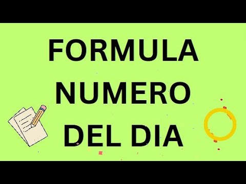 Formula Numero Del Dia Para Las Loterias - La Loteria