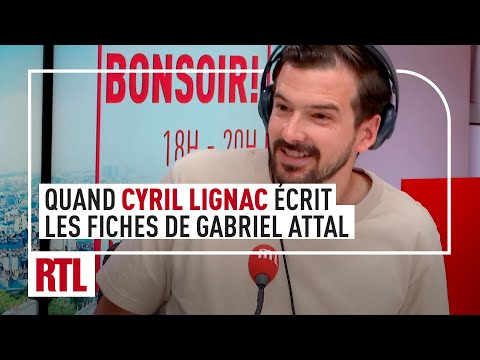 Quand Cyril Lignac écrit les fiches de Gabriel Attal