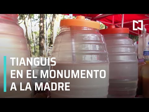 Conociendo un tianguis ubicado en el Monumento a la Madre