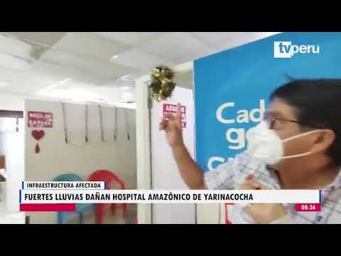 Pucallpa: lluvia ocasionó daños en el Hospital Amazónico de Yarinacocha