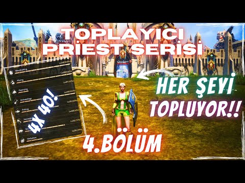 PRİEST SERİSİ 4. BÖLÜM | 4x 40 LVL GATHERING + GM 1!! | HER ŞEYİ TOPLAYAN PRİEST :D | Rise Online