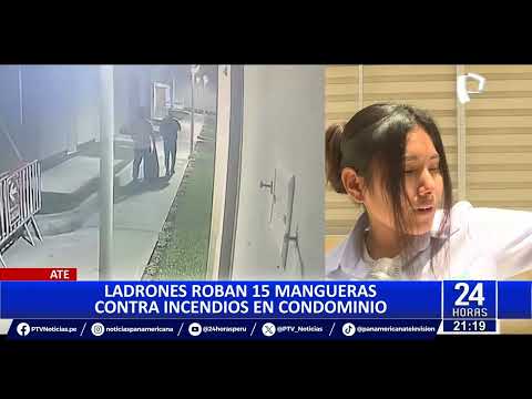 Ate: ladrones entran a condominio y roban 15 mangueras contra incendios
