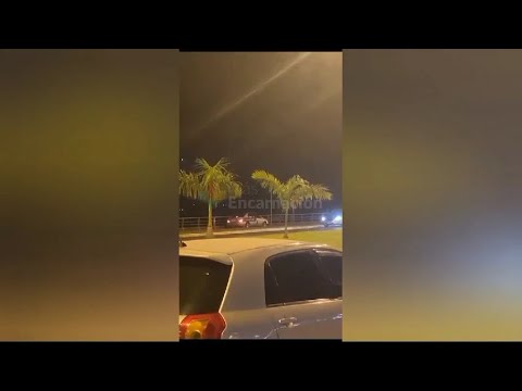Automovilista borracho conducía sobre la vereda en la costanera de Encarnación