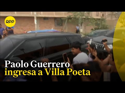 Paolo Guerrero ingresó a Villa Poeta para su primera práctica