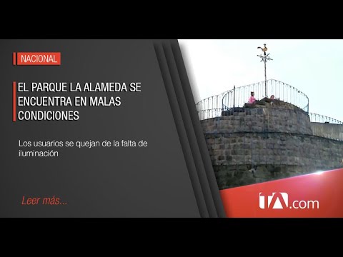 Usuarios del parque La Alameda denuncian falta de luminaria- Teleamazonas