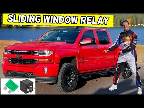 CHEVROLET SILVERADO REAR SLIDING WINDOW RELAY  LOCATION REPLACEMENT 2014 2015 2016 2017 2018 2019