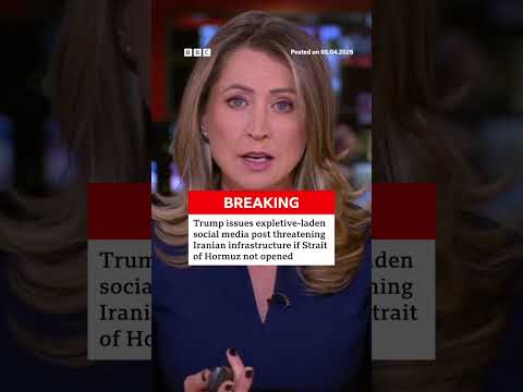 Trump, İran'a küfür dolu bir tehditte bulunarak Hürmüz Boğazı'nın açılmasını talep etti. #BBCNews