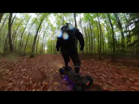 Ecomobl 24pro offroad skateboard ride in the forest, 2023 is coming, the best electric board is here