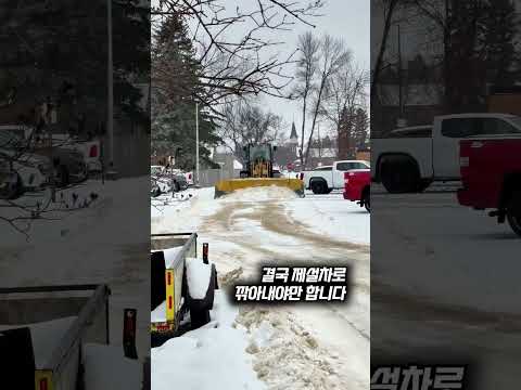 삽을 던져도 안 깨지는 콘크리트 눈