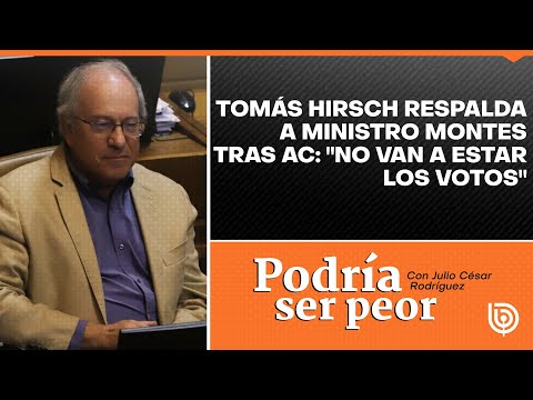 Tomás Hirsch respalda a ministro Montes tras AC: No van a estar los votos