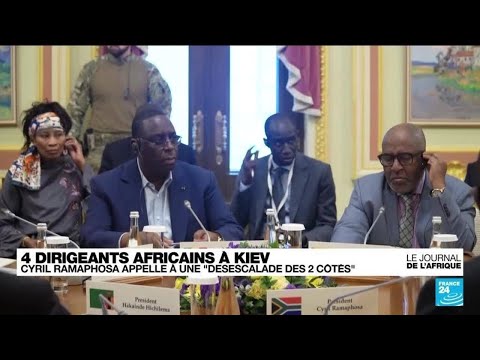 Quatre dirigeants africains en mission de paix en Ukraine • FRANCE 24
