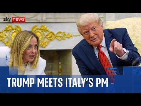 Trump meets Italy's Meloni as Zelenskyy hits out at US envoy