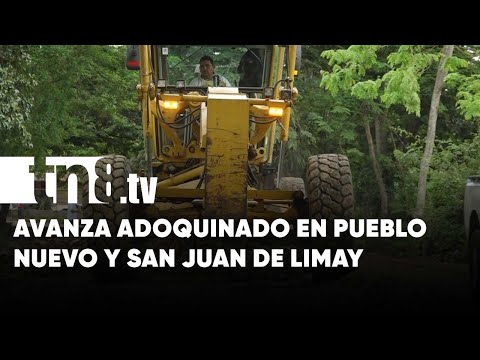 Avanza obra de adoquinado en Pueblo Nuevo y San Juan de Limay, en Estelí - Nicaragua