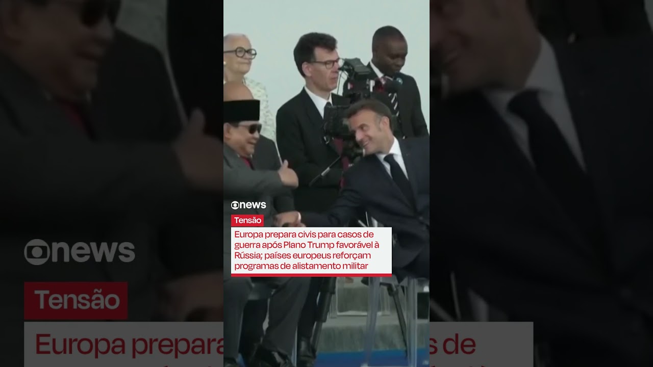 Europa prepara civis para casos de guerra após Plano Trump favorável à Rússia