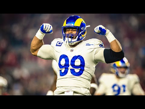 Highlights: Rams DL Aaron Donald's Top 10 Greatest Plays From 2021 Season video clip