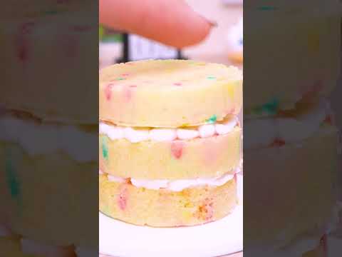 Amazing Rainbow KitKat Cake🍰  Satisfying ASMR | Mini Cake #shorts #asmr #miniature #minicake