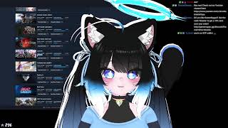 ❄️chill late neko pew pew❄️ Ice italian blue cat 🍕 !media【VTUBER 】 | [