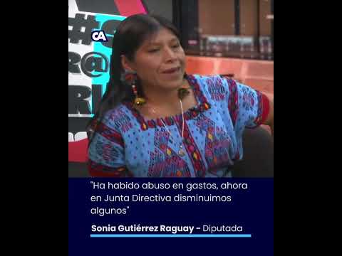 Sonia Gutiérrez Raguay: Detectamos gastos excesivos e innecesarios en el Congreso