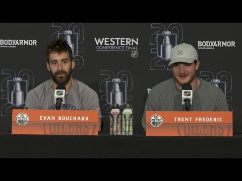 RAW | Evan Bouchard, Trent Frederic 05.26.25