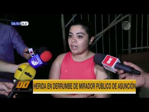 Mujer cayó al precipicio tras derrumbe del mirador de Ita Pytã Punta