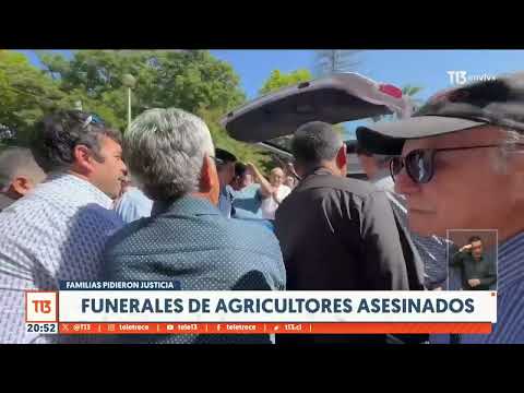Funerales de los agricultores asesinados en Malloa: familiares reiteraron llamado por justicia