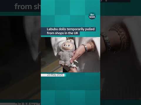 Pop Mart has paused the sale of Labubu dolls in its UK stores until June  #itvnews #labubu
