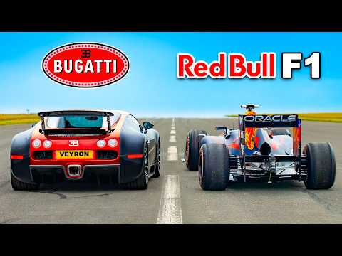 Ultimate Drag Race: Porsche 918 Spider vs Bugatti Veyron vs Formula One Car