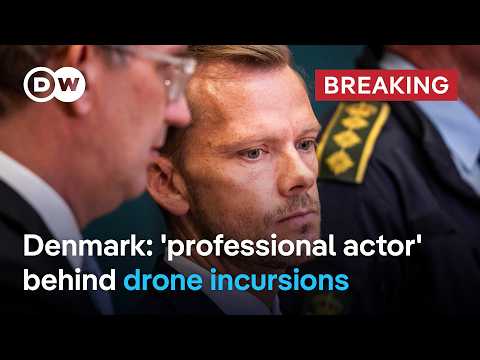 Danish airport shut down due to renewed drone activity | DW News