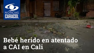 Al bebé herido en atentado a CAI en Cali le celebraban su cumpleaños cuando ocurrió la explosión