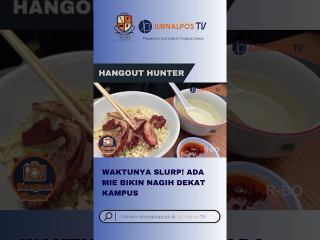 Karya Kelompok 9 TV Oprec Jurnalposmedia/Magang

Kedai Bakmi Tjap Naga hadir membawa racikan turun-temurun yang menggoda selera, sensasi kelezatan bakmi khas dengan rasa yang kaya, tekstur mie yang kenyal, dan topping yang melimpah. Cocok untuk makan siang, santai sore, atau kumpul bareng keluarga dan teman. Bagi para pecinta kuliner Bandung, tempat ini jadi salah satu destinasi tersembunyi yang wajib dicoba. Temukan semua kelezatan ini di Jl. Aditya No.3, Cipadung, Kec. Panyileukan, Kota Bandung, Jawa Barat.

____

Pemimpin Umum
Rafi Ikhwanudien Muhammad

Pemimpin Redaksi
Silmy Kaffah M

Redaktur TV
Nabillah Syidah

Koordinator Editor
Arief Rahman Firdaus

Koordinator Liputan 
Lia Kamilah

Reporter Data
Nisa Koswara
Nayza Qurrota Aini

Reporter On Cam
Nisa Koswara

Dubber
Nayza Qurrota Aini

Campers
Muhammad Jagi Mauladi

Editor
Gina Legiant
____________
©️ Jurnalpostv by Jurnalposmedia

#bakmieayam #bandung #kuliner #kampus
