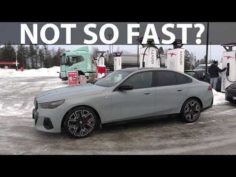 BMW i5, i4, Mercedes EQE and Tesla Model S charging comparison