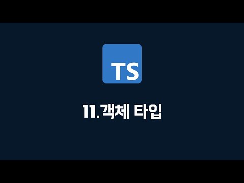 [타입스크립트] 11. 객체 타입 (100% 한글자막 / typescript 강의)