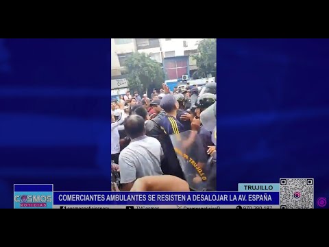 Trujillo: ambulantes se resisten a desalojar la Av. España