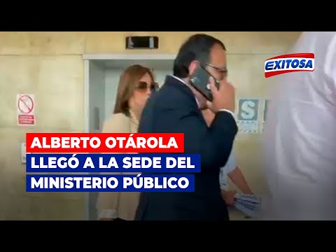 Otárola llegó a la sede del Ministerio Público para declarar por la investigación en su contra