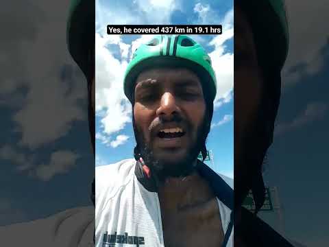 Yes, he has covered 437 km in just 19.1 hrs! Meet OMO Rider Anbu. www.omobikes.com